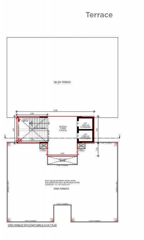  elevate Block E Cluster Plan for Terrace Floor
