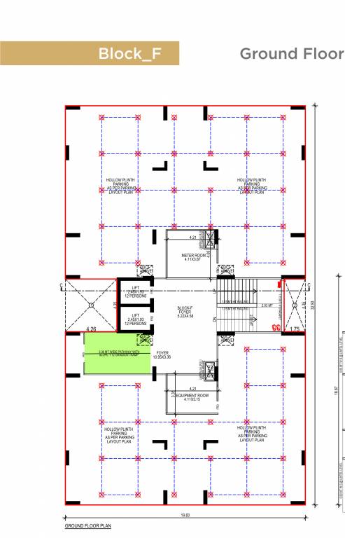  elevate Block F Cluster Plan for ground Floor