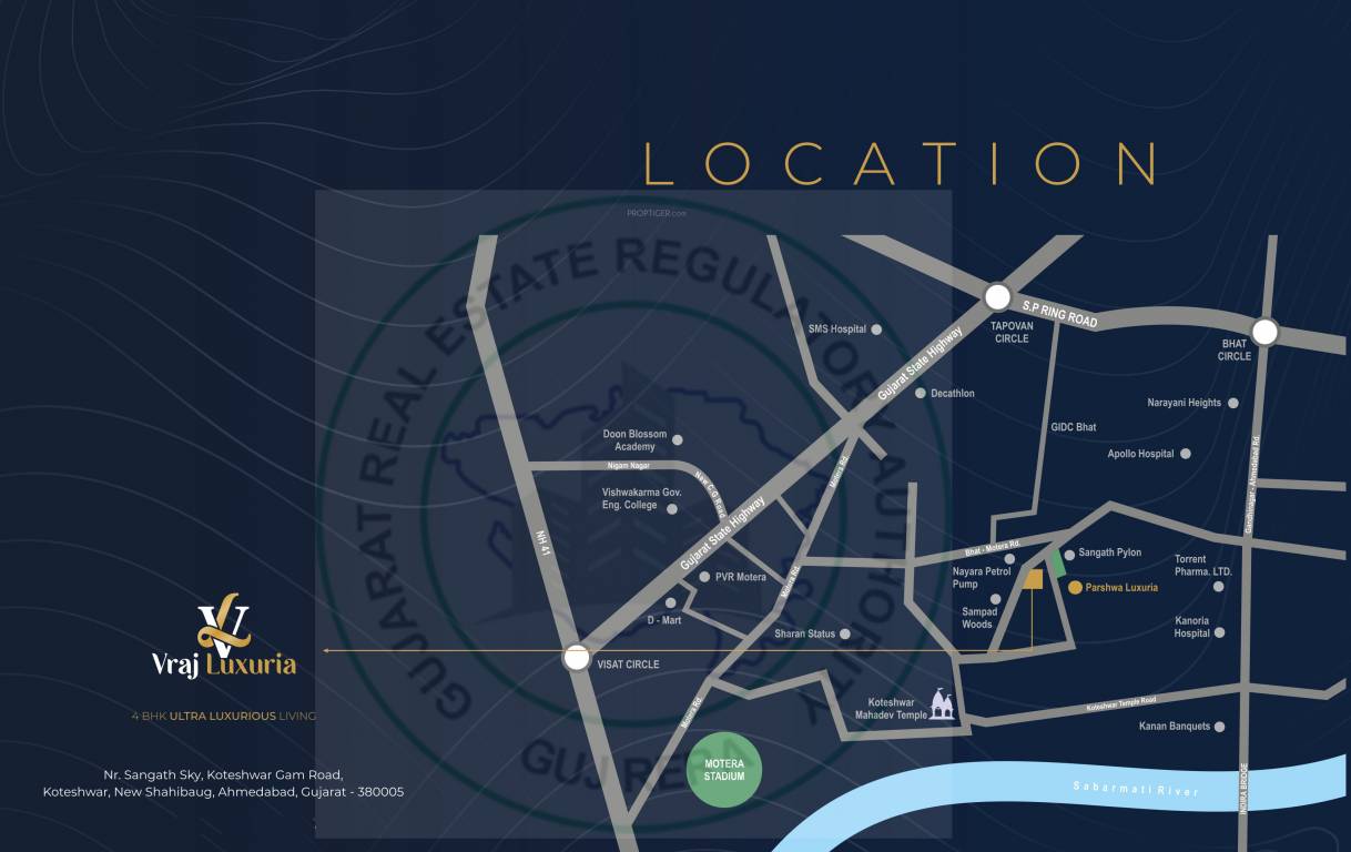  vraj luxuria Location Plan