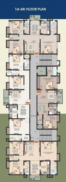 Keshari Cluster Plan From 1st To 6th Floor keshari Keshari Cluster Plan From 1st To 6th Floor