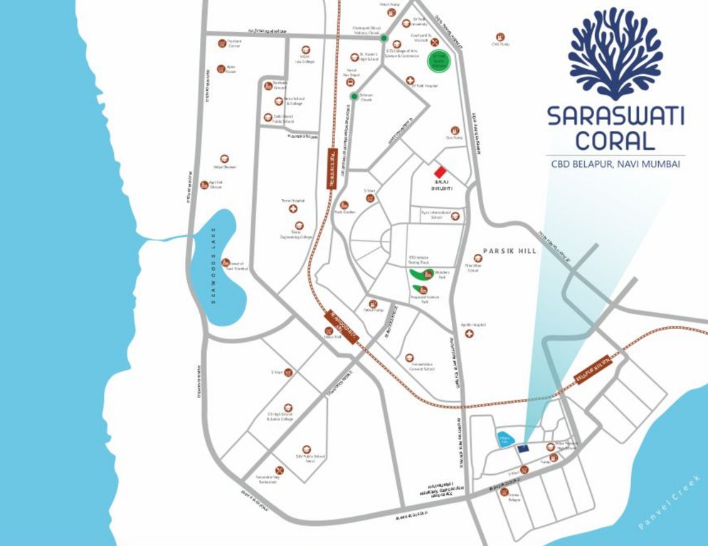  saraswati coral Location Plan