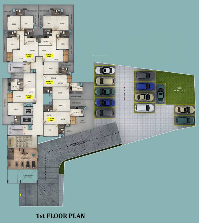  laurels Laurels Cluster Plan for 1st Floor