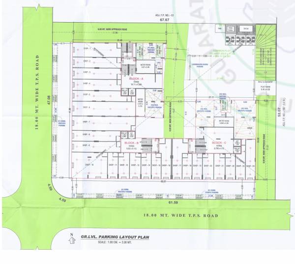  legacy Block A, B & C Cluster Plan for Parking Floor