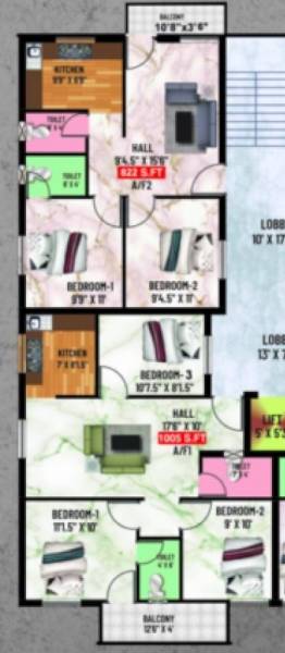  majesta Block A Cluster Plan for 1st Floor