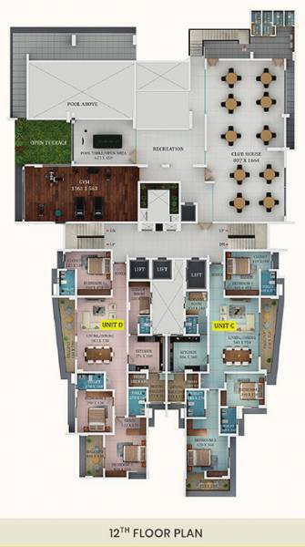 Noel Sentrum Cluster Plan for 12th Floor noel-sentrum Noel Sentrum Cluster Plan for 12th Floor