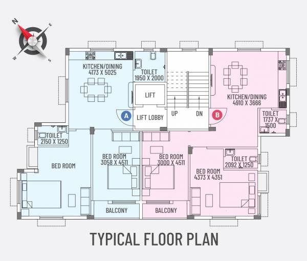  purba Purba Cluster Plan from 1st to 3rd Floor