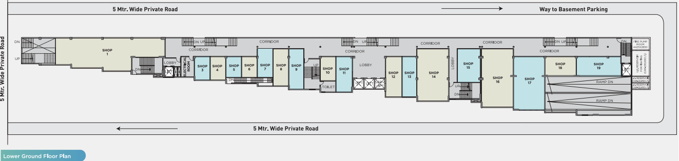  home square Home Square Cluster Plan for Lower ground Floor