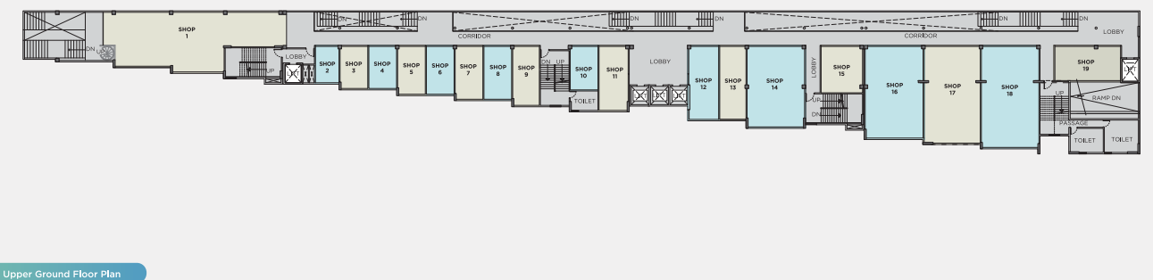  home square Home Square Cluster Plan for Upper ground Floor