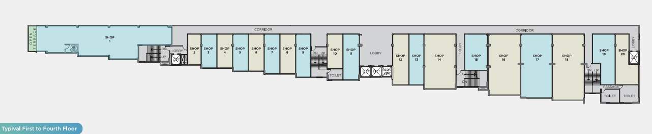  home square Home Square Cluster Plan from 1st to 4th Floor