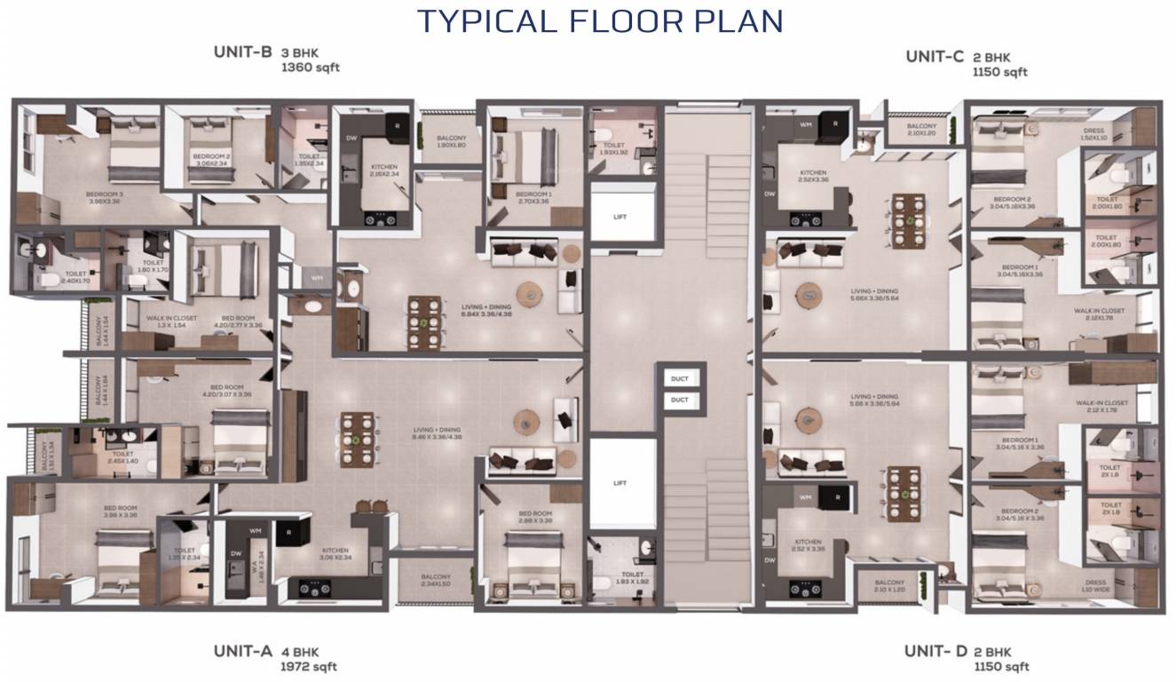 beyond infinity Beyond Infinity Cluster Plan from 1st to 8th Floor