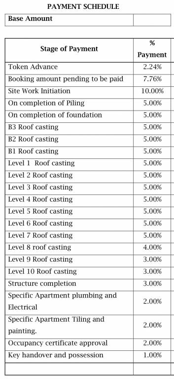 beyond-infinity Construction Linked Payment (CLP) Payment Plan