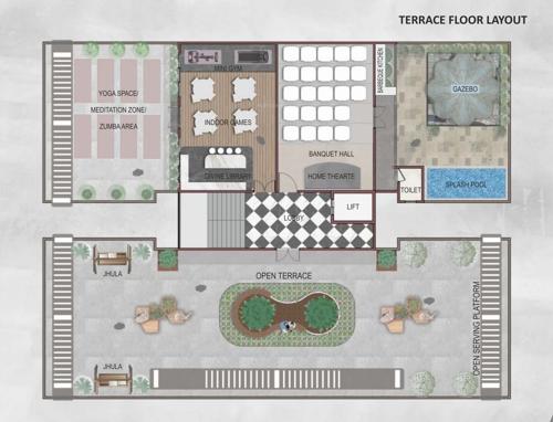  shreem-astitva Shreem Astitva Cluster Plan for Terrace Floor