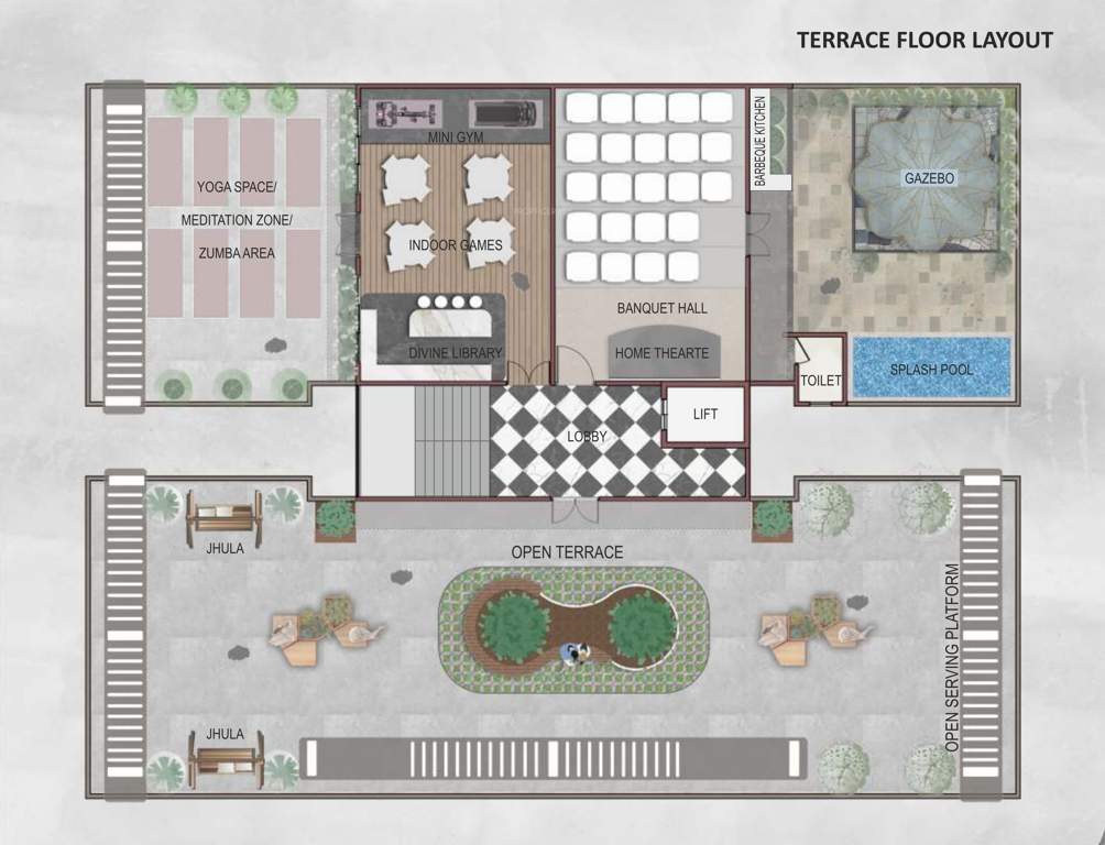  shreem astitva Shreem Astitva Cluster Plan for Terrace Floor