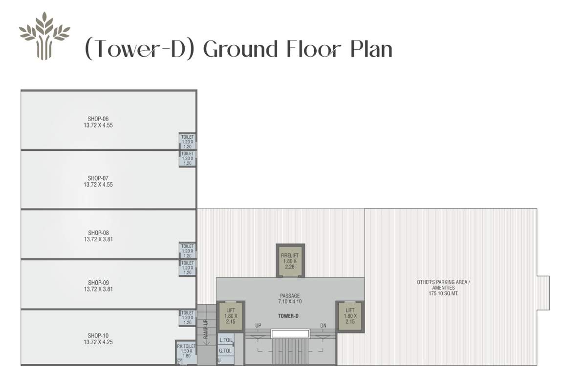  fairmont Tower D Cluster Plan for ground Floor