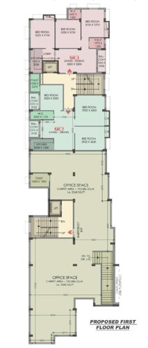  sunflower-tower Sunflower Tower Cluster Plan for 1st Floor