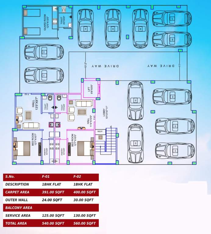  grih apartment Grih Apartment Cluster Plan for ground Floor