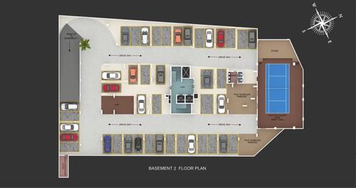  the-feather The Feather Cluster Plan for 2nd Basement Floor