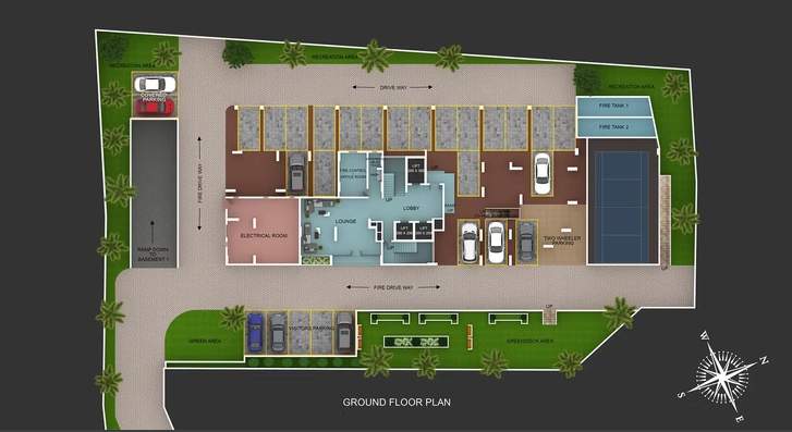  the feather The Feather Cluster Plan for ground Floor