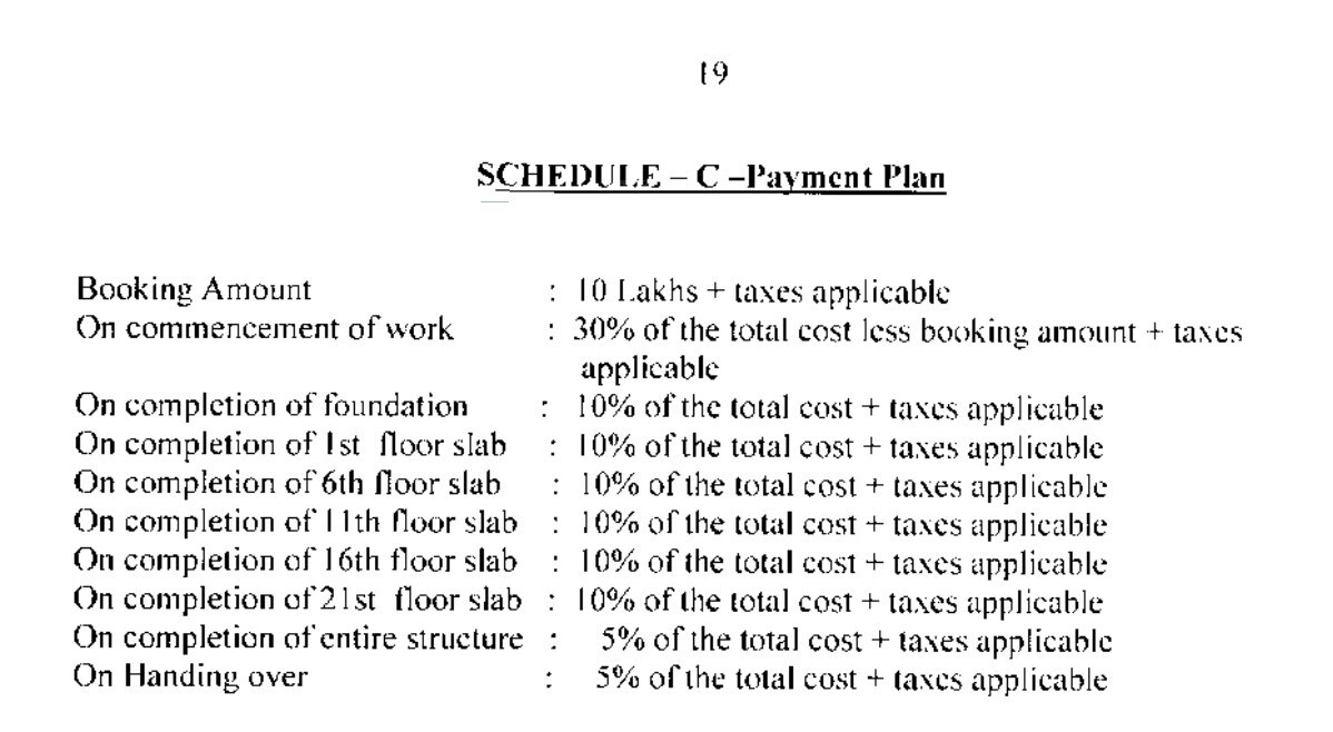 the-feather Construction Linked Payment (CLP) Payment Plan