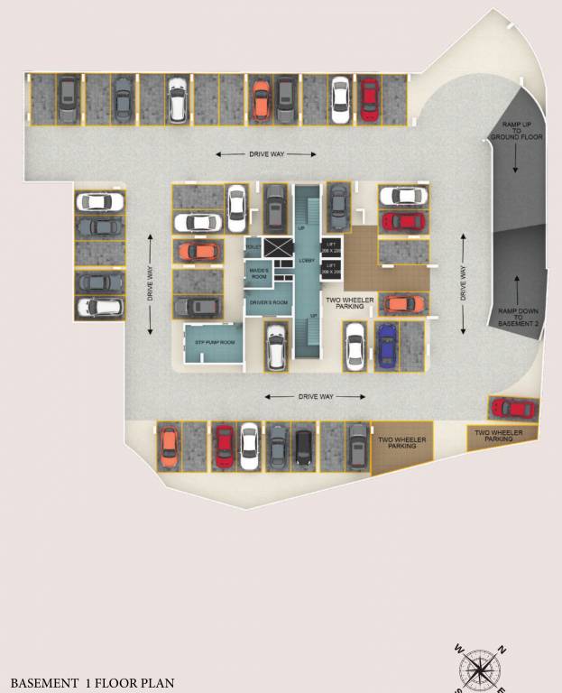  the touch The Touch Cluster Plan for Basement 1 Floor