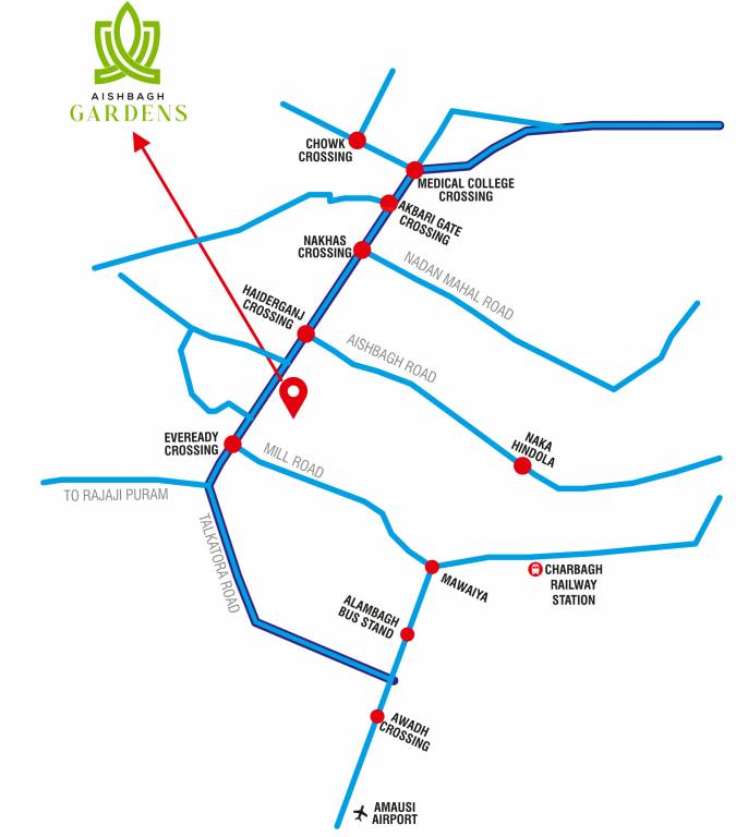  aishbagh gardens Location Plan