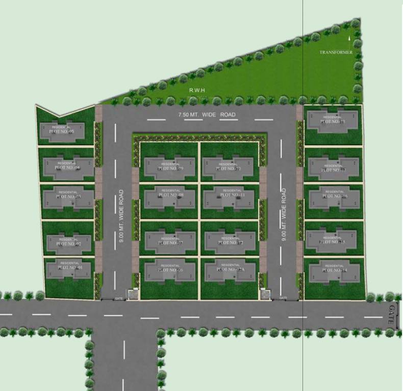  aishbagh gardens Master Plan