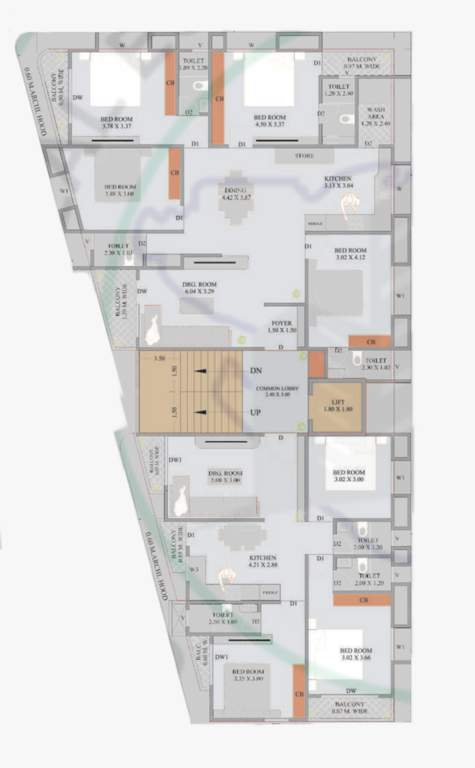  govardhan luxuriya Govardhan Luxuriya Cluster Plan from 1st to 5th Floor