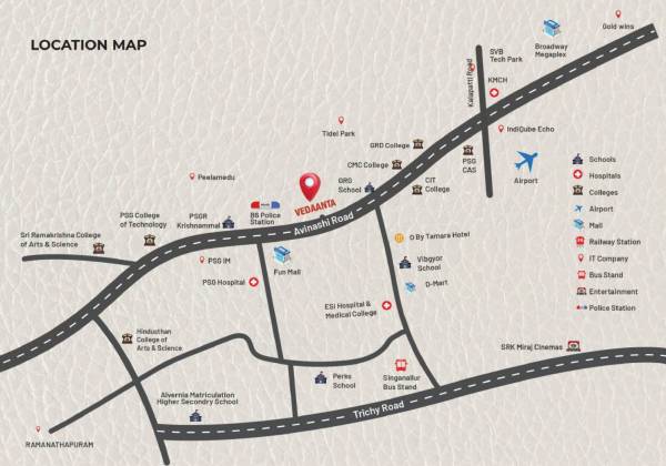  vedaanta Location Plan