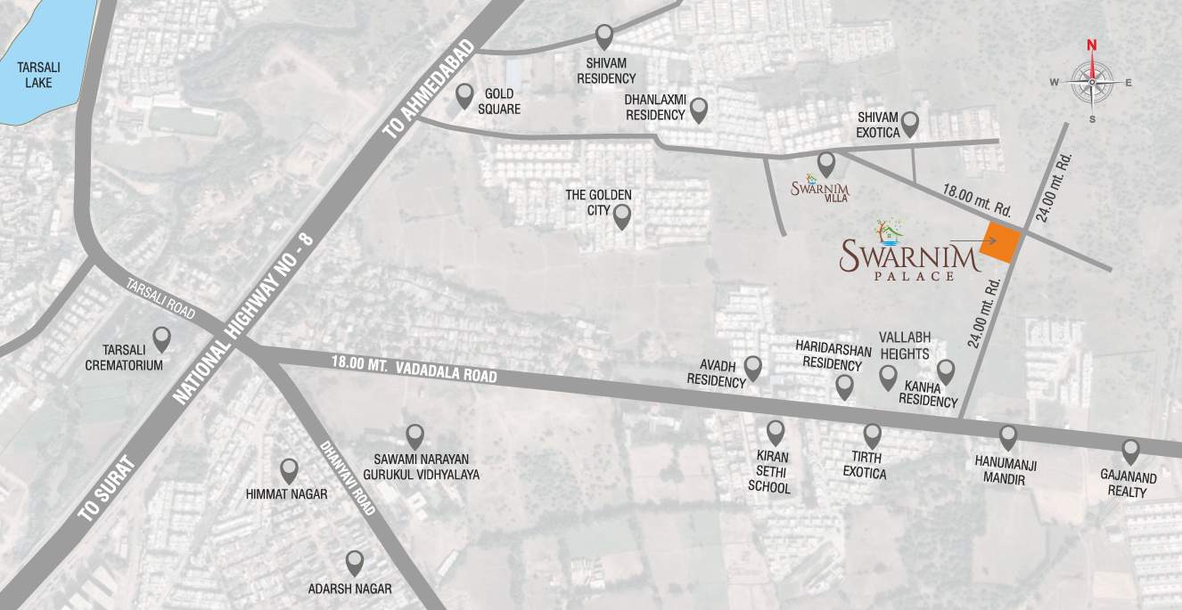  swarnim palace Location Plan