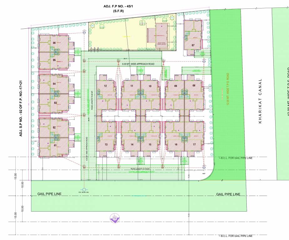  vraj bungalows Layout Plan