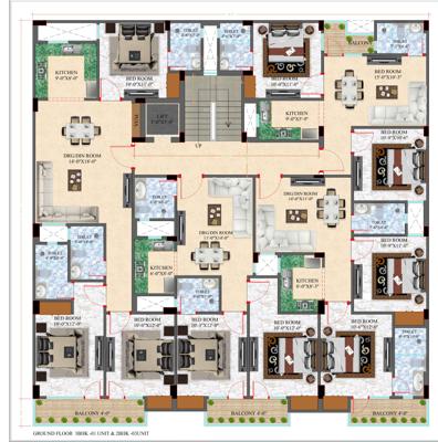  vinayak-apartment Vinayak Apartment Cluster Plan from 1st to 5th Floor