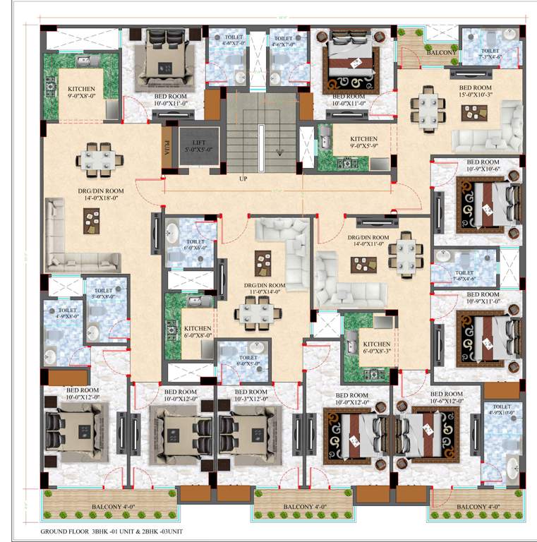 vinayak apartment Vinayak Apartment Cluster Plan from 1st to 5th Floor