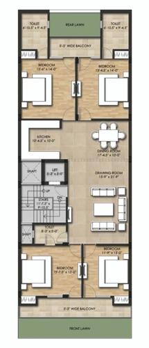 Perfect Luxury Floors - 2 Cluster Plan from 1st to 4th Floor luxury-floors-2 Perfect Luxury Floors - 2 Cluster Plan from 1st to 4th Floor