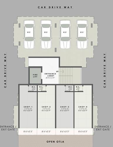  ambika-apartment Ambika Apartment Cluster Plan for ground Floor