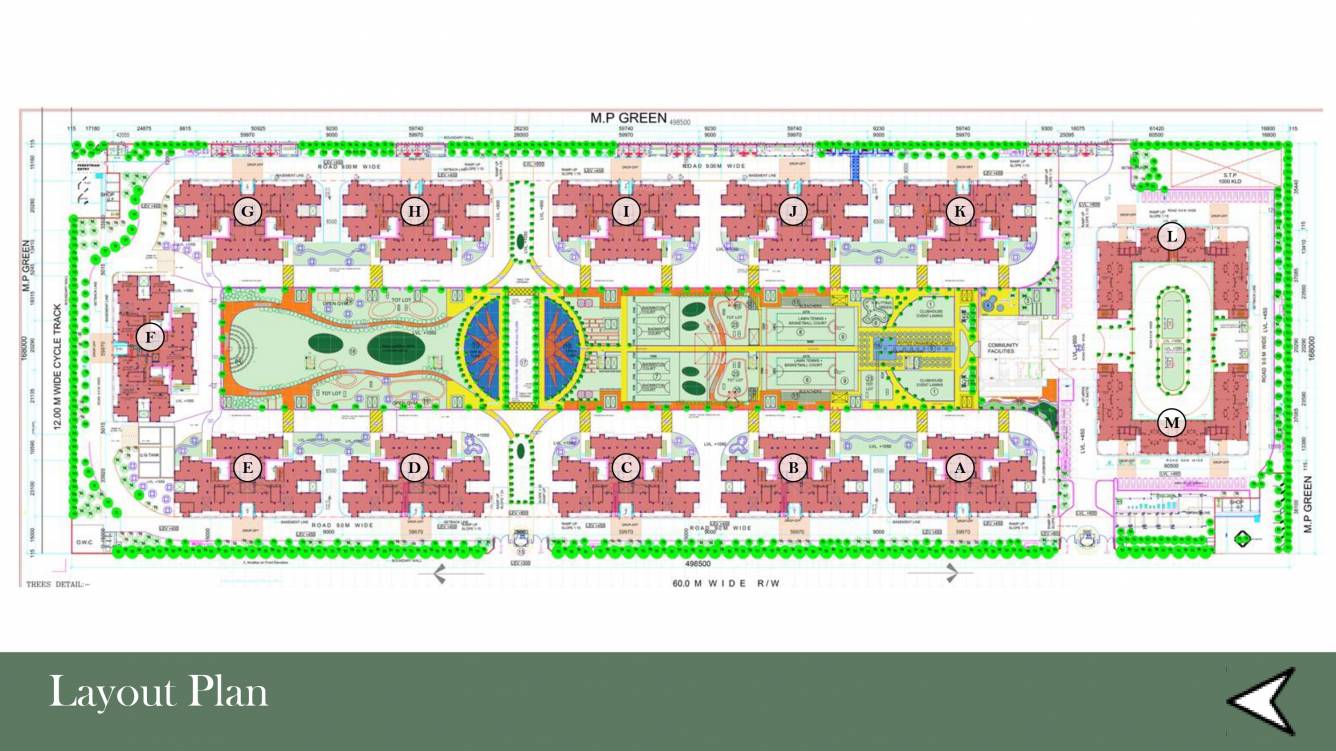golf view condos Layout Plan