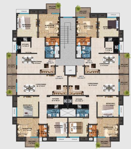 Morzinas Palace Cluster Plan from 1st to 4th Floor morzinas-palace Morzinas Palace Cluster Plan from 1st to 4th Floor