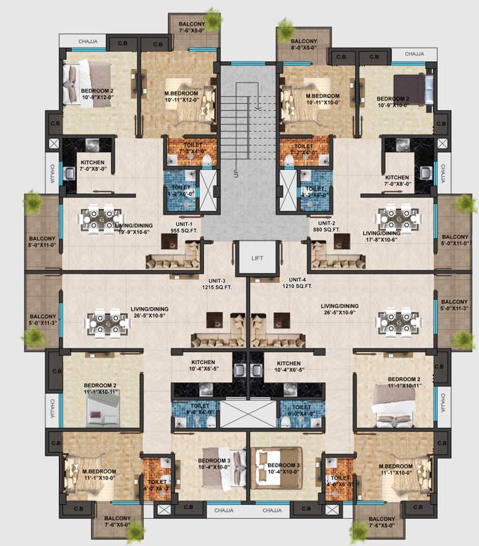 morzinas palace Morzinas Palace Cluster Plan from 1st to 4th Floor