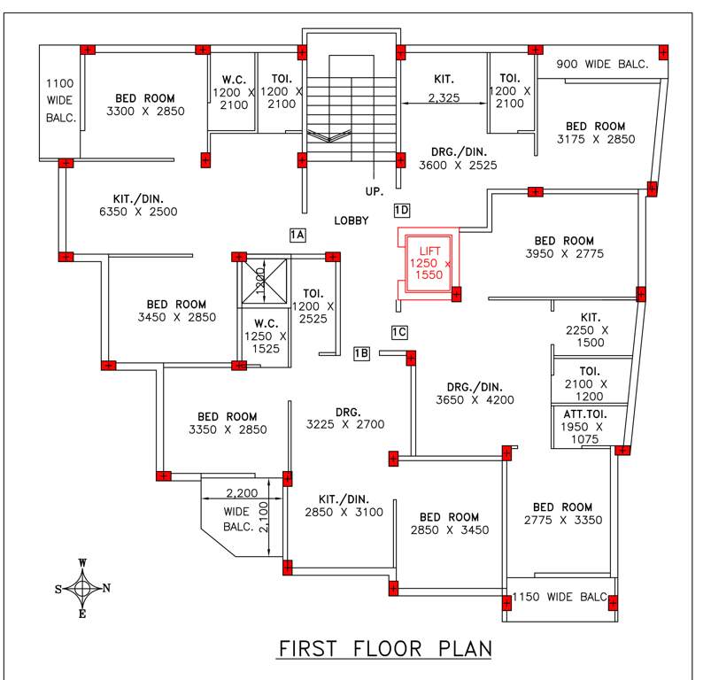  deb nibas Deb Nibas Cluster Plan for 1st Floor