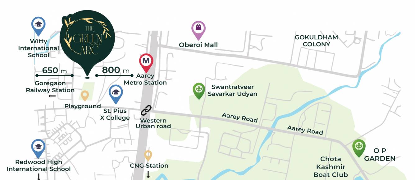  the green arc Location Plan