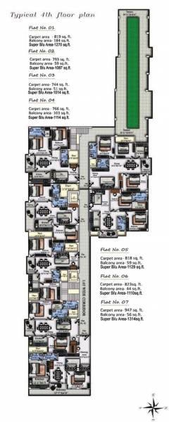  j-b-enclave J B Enclave Cluster Plan for 4th Floor