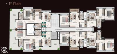  aangan Aangan Cluster Plan for 1st Floor