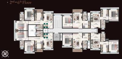  aangan Aangan Cluster Plan from 2nd to 6th Floor