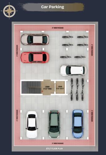  vijay-sakthi-flats Vijay Sakthi Flats Cluster Plan for Stilt Floor