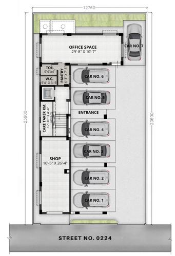  delta-infra-heights-broadway-ce-60 Delta Infra Heights Broadway Ce 60 Cluster Plan for ground Floor