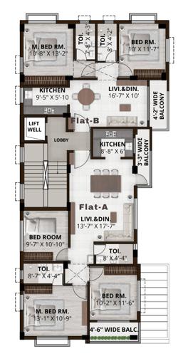  delta-infra-heights-broadway-ce-60 Delta Infra Heights Broadway Ce 60 Cluster Plan from 1st to 4th Floor