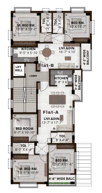 delta infra heights broadway ce 60 Delta Infra Heights Broadway Ce 60 Cluster Plan from 1st to 4th Floor