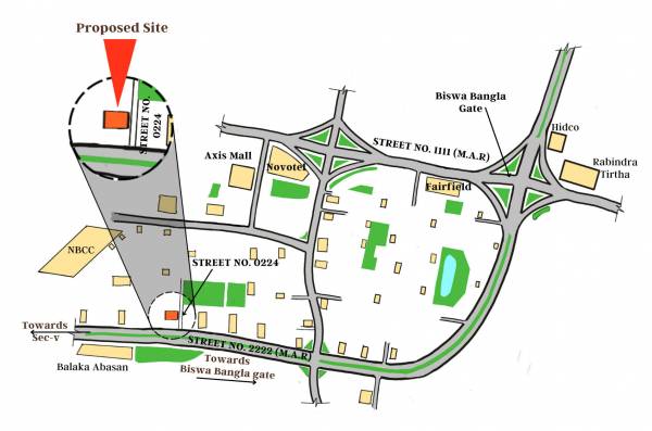 locationPlan of Delta Infra Heights Broadway CE 60