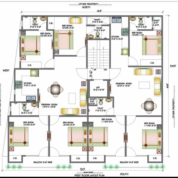  goodluck-floor Goodluck Floor Cluster Plan for 1st Floor