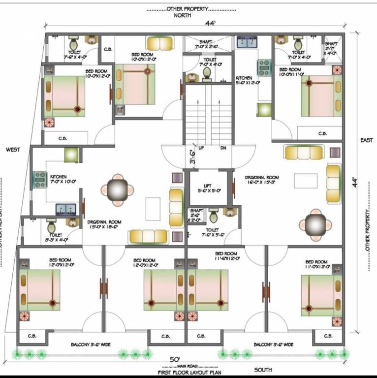 goodluck floor Goodluck Floor Cluster Plan for 1st Floor