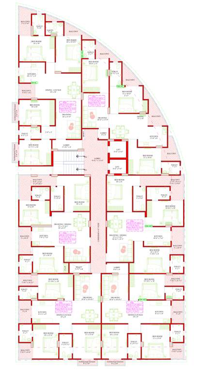  ab sky prime AB Sky Prime Cluster Plan from 1st to 5th Floor